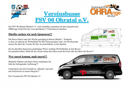 Vereinsbusse FSV Ohratal + OHRAnge United